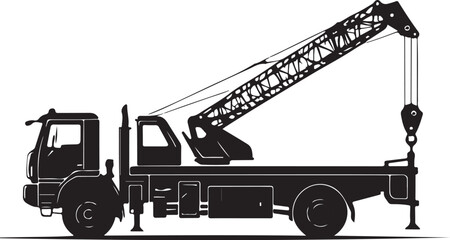 Heavy Duty Crane Truck Illustration