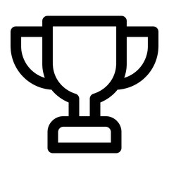 Outline Icon of reward cup achievement