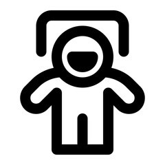 Outline Icon of space astronaut