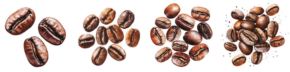 Close-up of Roasted Coffee Beans