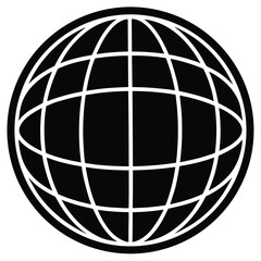 Globe Icon vector illustration, Go to web symbol icon, www symbol, Web icon, website, earth clip art, globe symbol isolated white background