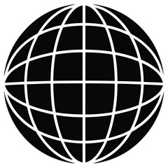 Globe Icon vector illustration, Go to web symbol icon, www symbol, Web icon, website, earth clip art, globe symbol isolated white background