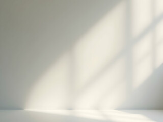 Elegant interior scene featuring a subtle interplay of light and shadow creating a serene ambiance, ideal for showcasing products or minimalist designs with refined aesthetics
