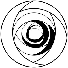 vector illustration of a spiral symbol