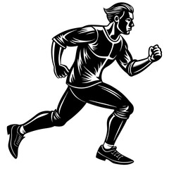 Naklejka premium man exercising