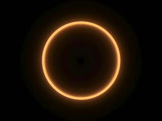 Enigmatic glowing ring suspended against an inky void, illuminating ethereal pathways and sparking curiosity about unseen cosmic connections and energies