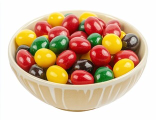 Colorful candies in a bowl