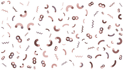 White background with various brown shapes. Ideal for nature inspired designs, organic product packaging, or earthy themed digital graphics.