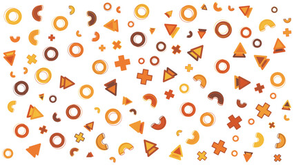 White background with orange and brown shapes. Perfect for autumn themed designs, abstract concepts, website backgrounds, and modern artistic projects.