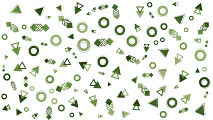 Green and white geometric pattern suitable for backgrounds, wallpapers, textiles, print design, stationery, and packaging materials. Patterns, texture, design.