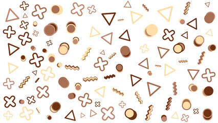 Brown and beige geometric pattern suitable for background designs, textiles, wallpapers, and packaging. Modern and neutral color scheme.