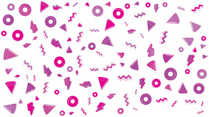 Pink geometric pattern with soft hues and intricate shapes, suitable for backgrounds, textiles, stationery, and modern design projects.