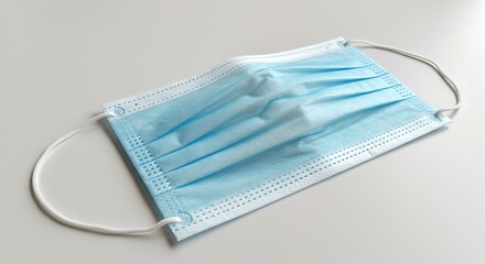 Surgical Mask on White
