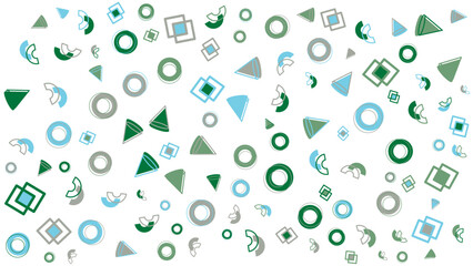 Green and blue geometric pattern suitable for backgrounds, textiles, wrapping paper, and digital designs with a modern and stylish touch.