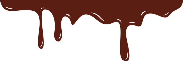 Chocolate Melted Border Illustration Element