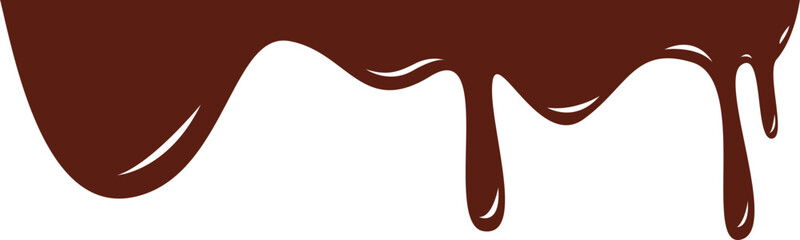 Chocolate Melted Border Illustration Element