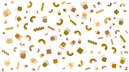 Suitable for graphic design projects, textiles, packaging, and backgrounds. Geometric shapes in a repetitive pattern for modern, abstract design.