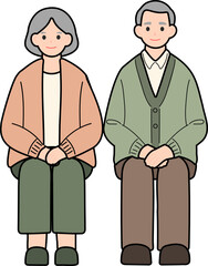 Happy Senior Couple Posing for Photo – Life Together Concept