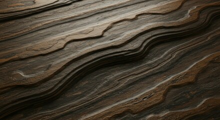 Brown Layered Rock Texture