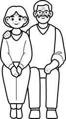 Happy Senior Couple Posing for Photo – Life Together Concept