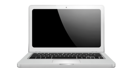 Isolated Modern Laptop Illustration On Transparent Background