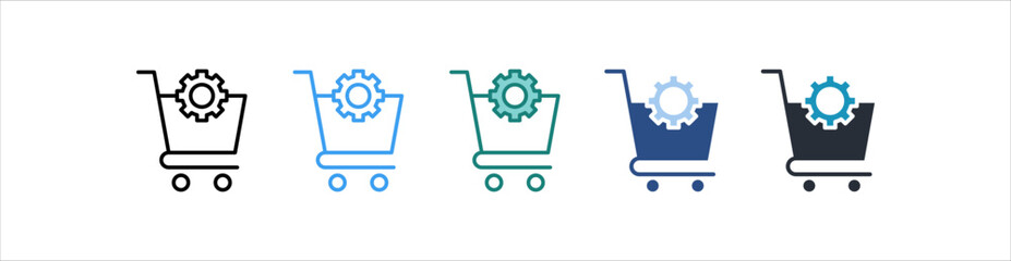 Procurement Icon In Different Style Vector