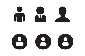 People icon. User icon vector set. Profile and people silhouette collection. Vector Eps 10