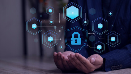 Cybersecurity, Security, Internet Privacy, Internet Concepts and Technology on Virtual Screens