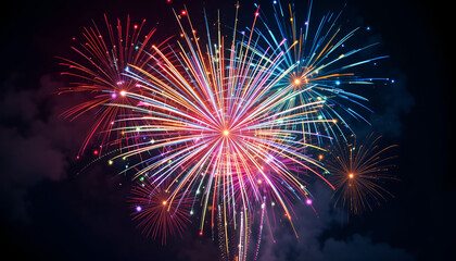 Happy 4th of July, Independence day, with ribbons and stars. Ready to use in flyers, posters, social media and decorations.