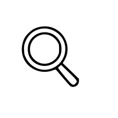 Outline Handdrawn Magnifying Glass Icon
