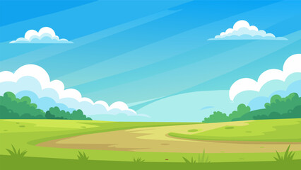 Obraz premium A large open field with soft grass and a clear blue sky where clients can lay down and practice grounding techniques to release tension and anxiety..