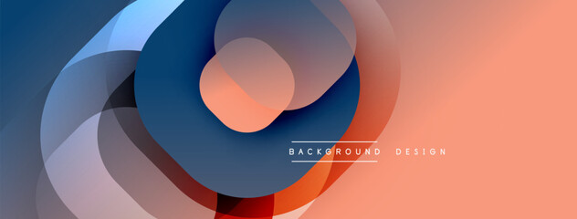 Abstract flowing shapes create dynamic composition. Gradient colors blend seamlessly, forming modern background. Soft curves suggest movement, depth. Minimalist design evokes calm aesthetic.