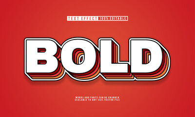3D bold layered text effect, fully editable and vibrant style.