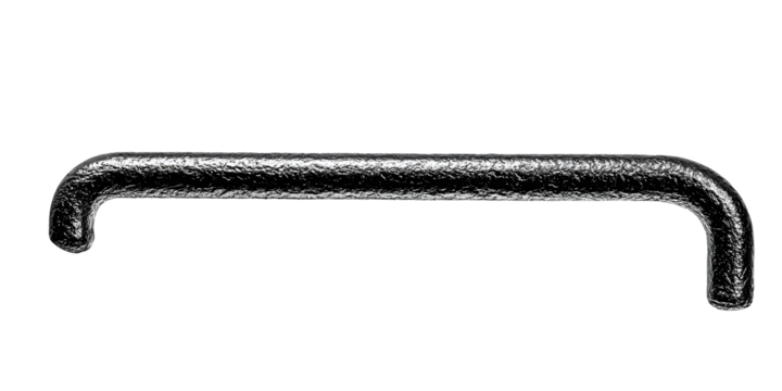 Metal Handle Bar Isolated On Black Background An Illustration