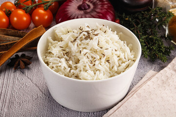 Indian cuisine jeera basmati rice