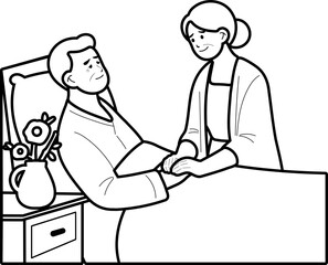 Daily Life of Elderly with Caregiver – Home Support Scene