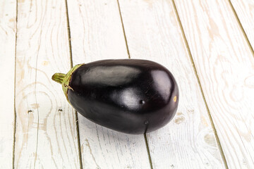 Raw ripe organic eggplant vegetable