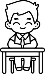 Flat Design Child Faces for Educational Materials