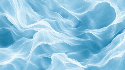 Obraz premium Abstract Light Blue and White Wavy Lines