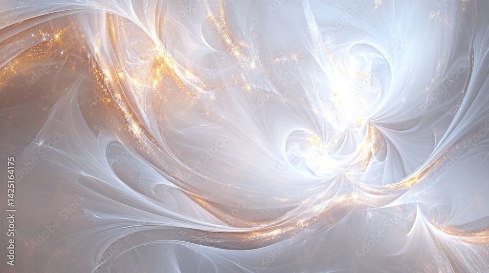 Poster dynamic abstract light patterns digital art creative visualization ethereal environment high-resolut