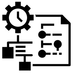 Professional Project Plan Icon for Business Development Business icons Vector Illustration