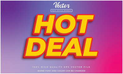 Obraz premium Hot deal editable 3d style text effect