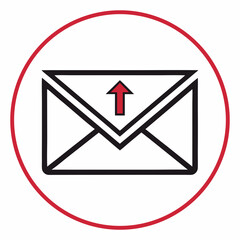 Business Inbox Icon for Message Management Business icons Vector Illustration