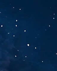 Night Sky, Glowing Lights, Dark Blue Background, Abstract Image