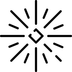 Star line editable icon. Editable stroke. Vector illustration.