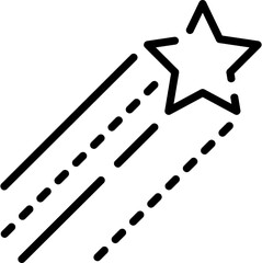 Star line editable icon. Editable stroke. Vector illustration.