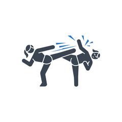 Martial Arts Kick Icon