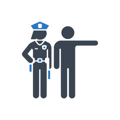Police Direction Guide Icon
