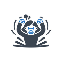 Angry Woman Icon