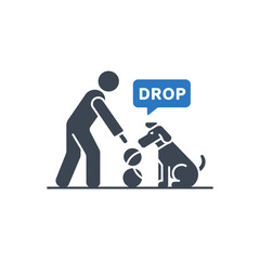 Dog Ball Drop Icon